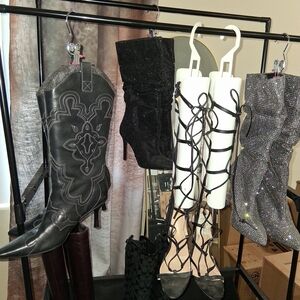 Kenneth Cole Reaction Black and Silver Heels